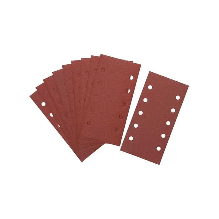 1/2 feuille abrasive pour ponceuses vibrantes velcro grain 120 – 10 perforations – DT8552-QZ – DEWALT