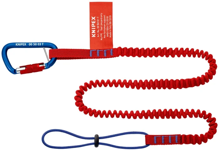 1 Longe avec 1 adaptateur et 1 mousqueton pour fixation d’outils antichute KNIPEX – 005005TBK