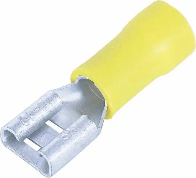 10 cosses clip femelles jaunes 95x11mm/blister – 1698310