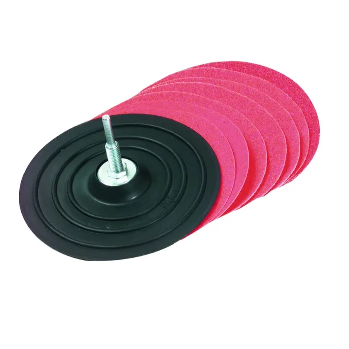10 pièces -1 plateau ponceur Ø 125mm + Monture + 8 abrasifs TIVOLY – XT10112011009