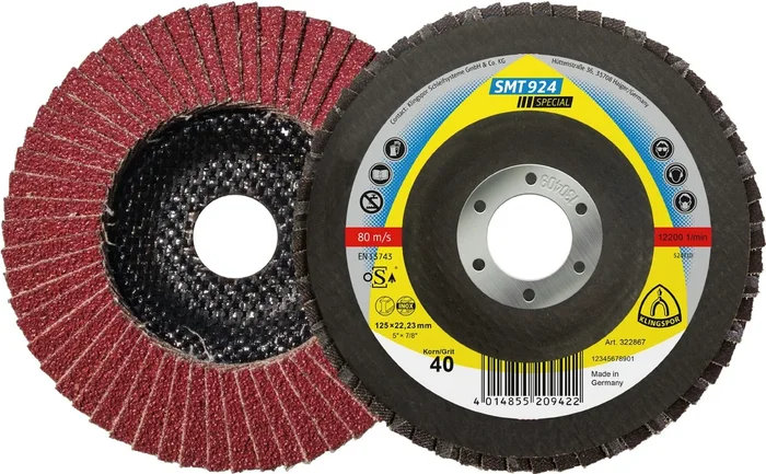 10 Plateaux à lamelles TE SPECIAL SMT924 CS912Y 40 N GEW 115X22,23 KLINGSPOR – 322862