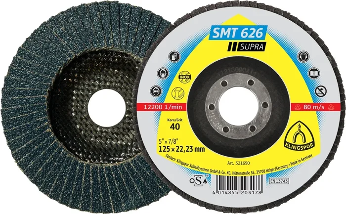 10 Plateaux à lamelles TE SUPRA SMT626 CS461X 60 N GEW 180X22,23 KLINGSPOR – 321696