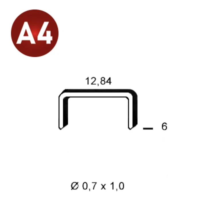 10000 AGRAFES A-06 INOX A4 (316) – ASLAFIX – 6A-069A4