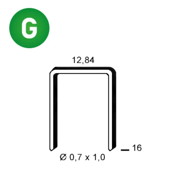10000 AGRAFES A-16 GALVA – ASLAFIX – 6A-161