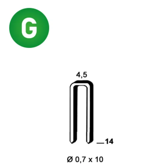 10000 AGRAFES O-14 GALVA – ASLAFIX – 6O-141