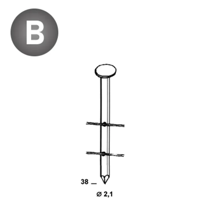 16800 COILS 21 X 38 LISSES – ASLAFIX – 16C21381