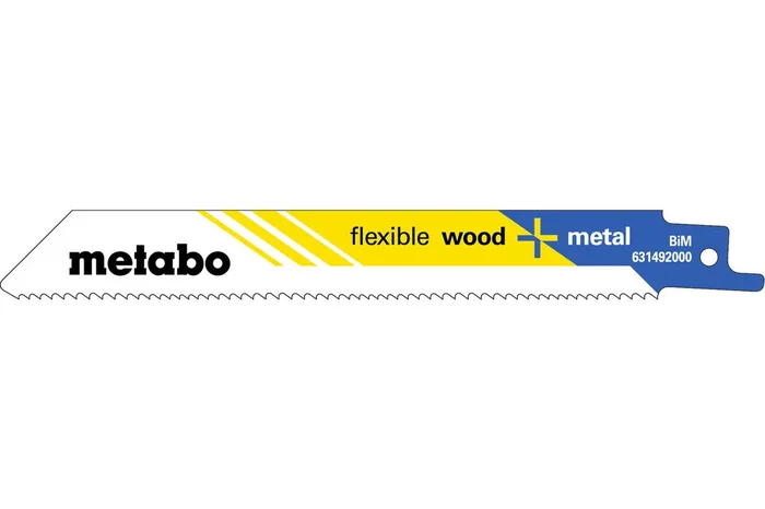 2 lames de scie sabre « flexible wood + metal » 150 x 0,9 mm – METABO – 631094000