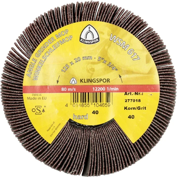 2 Roues à lamelles MR WSM617 LS309X 120 S 125X20 M14 KLINGSPOR – 277021