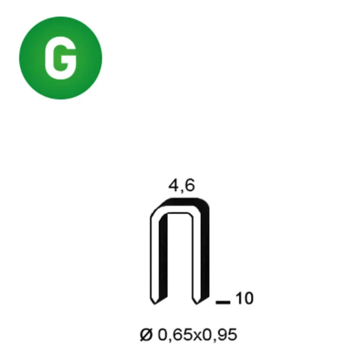 20000 AGRAFES TB-10 GALVA – ASLAFIX – 6TB101
