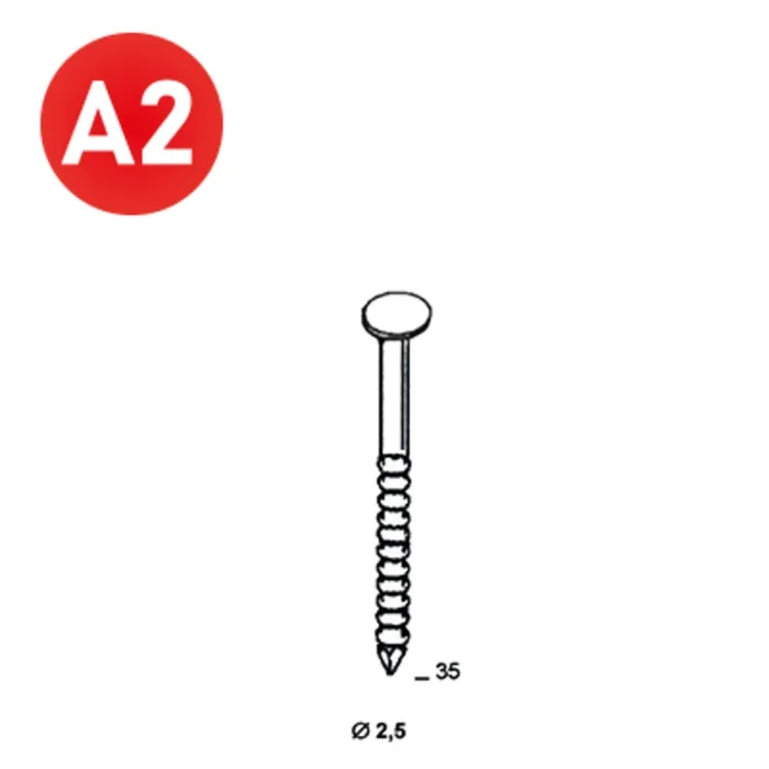 2400 COILS S 25X35 ANNELÉ INOX A2 – ASLAFIX – 16S25359