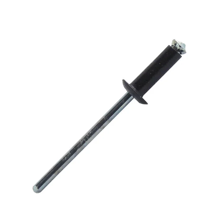 250 rivets éclatés à aluminium/acier à tête plate à RAL9005 à Ø4,8x25mm – SCELL-IT – PBD4825