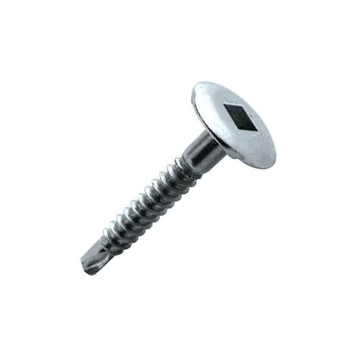 250 vis autop. acier zingué blanc – tête ronde large – SQ- Ø4,8x25mm – SCELL-IT – TRLQ48025