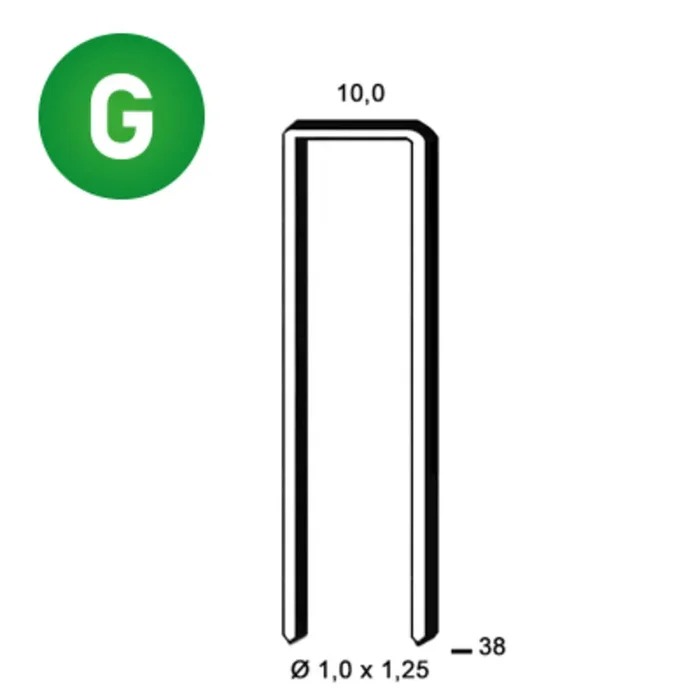 2600 AGRAFES G-38 GALVA – ASLAFIX – 6G-381
