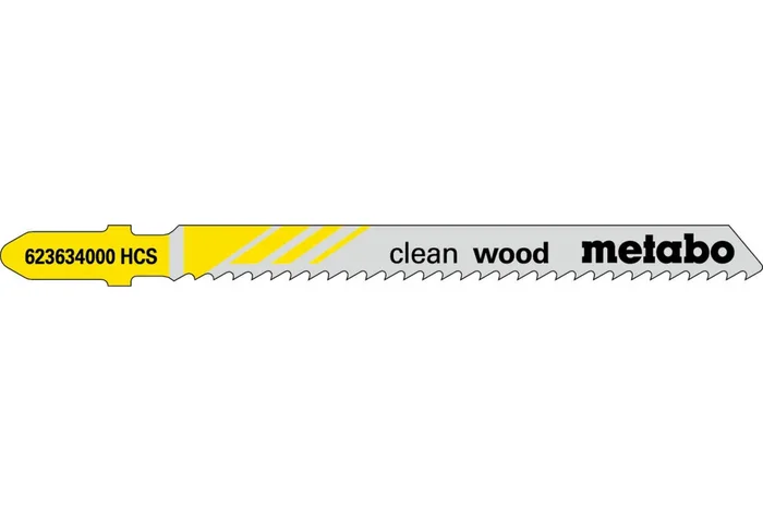 3 lames de scie sauteuse « clean wood » 74/ 2,5 mm – METABO – 623961000