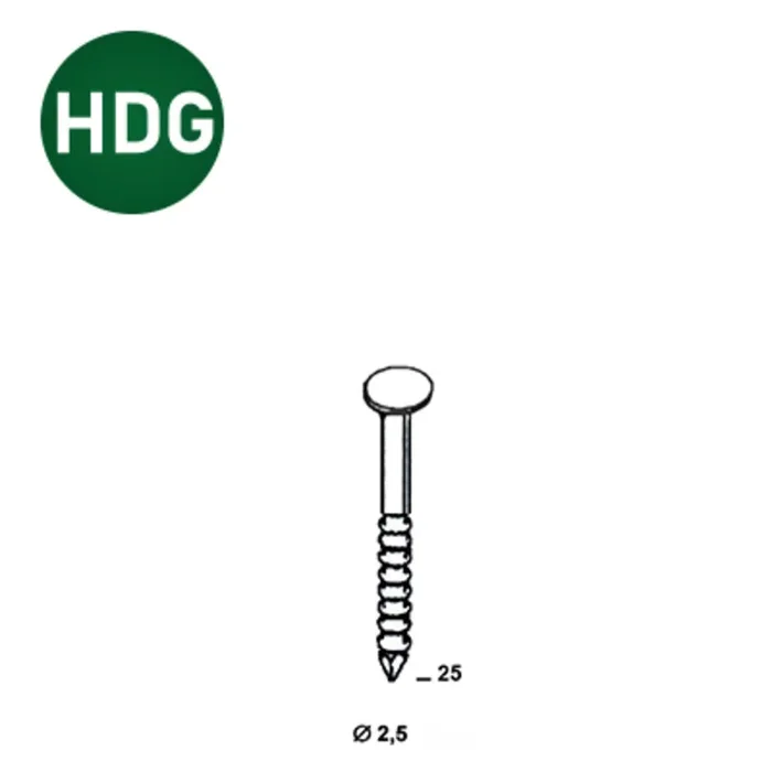 3000 COILS S 25X25 ANNELÉ GALVA HDG – ASLAFIX – 16S25256