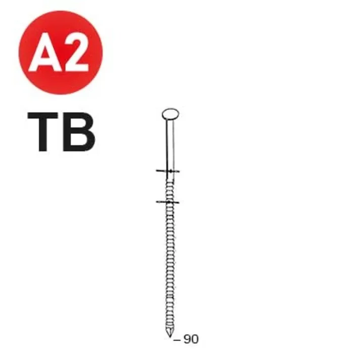 4500 COILS 31/34 X 90 ANNELÉES INOX TB – ASLAFIX – 16F31888