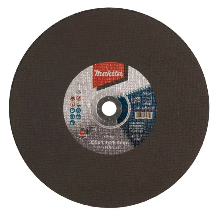 5 disques à tronçonner Makita E -12790-5 – 355 x 25,4 x 4,3 mm – métal