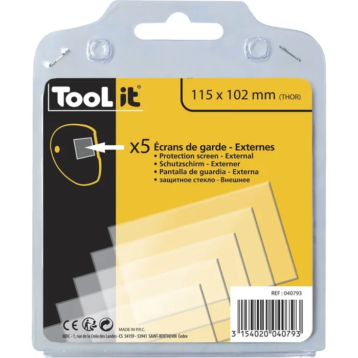 5 ÉCRANS EXTERNES 115 x 102 – HERMES – GYS – 040793