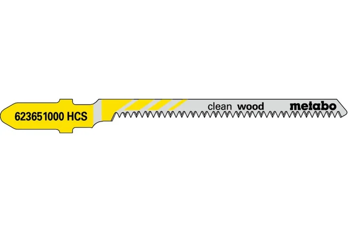 5 lames de scie sauteuse « clean wood » 57/ 1,4 mm – METABO – 623651000