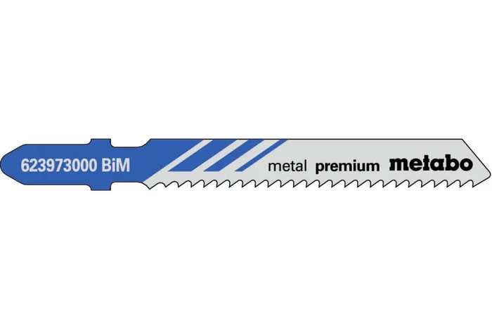 5 lames de scie sauteuse « metal premium » 51/ 2,0 mm – METABO – 623973000