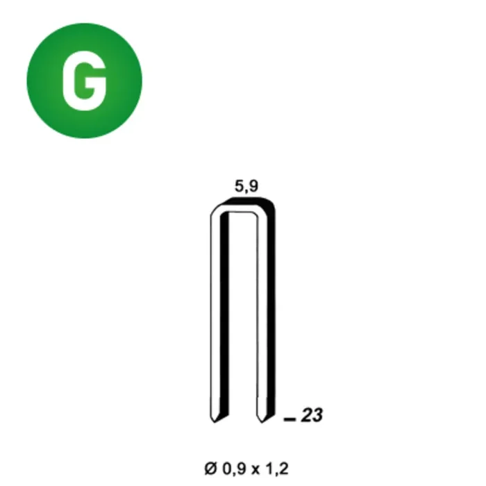 5200 AGRAFES ES-23 GALVA – ASLAFIX – 6ES231