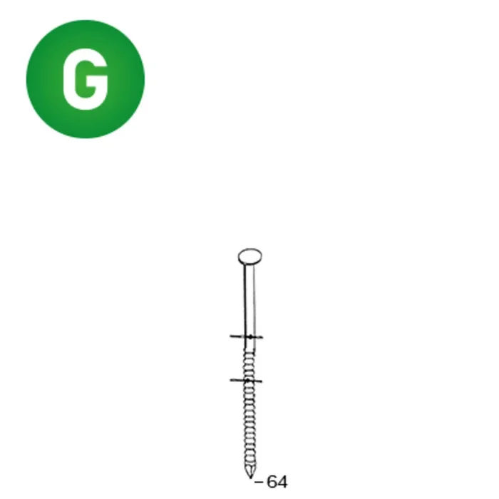 7200 COILS 25/27 X 64 ANNELÉES GALVA – ASLAFIX – 16F25646
