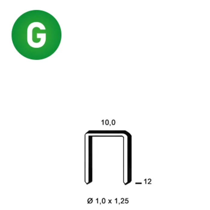 7800 AGRAFES G-12 GALVA – ASLAFIX – 6G-121
