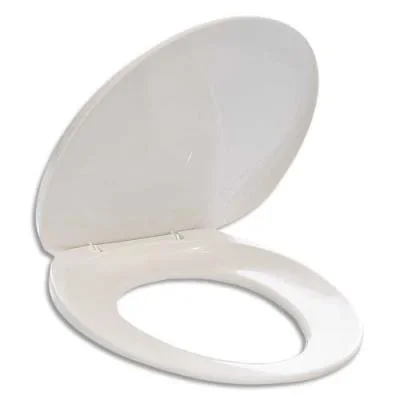 Abattant de WC universel en polypropylène blanc – 43,5 x 40 x 39 cm