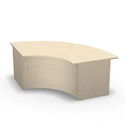 Access module convexe 90° bas – H 74 cm érable blanc