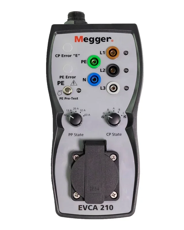Adaptateur de test pour bornes de recharges pour véhicules électriques Megger