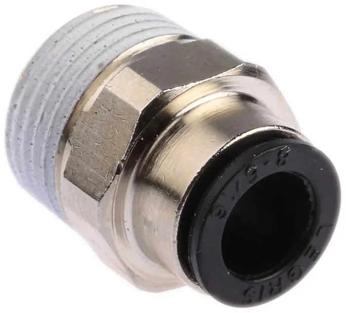 Adaptateur droit fileté Legris LF3000 vers Enfichable, 8 mm R 3/8 Mâle