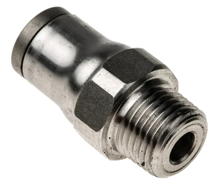 Adaptateur droit fileté Legris LF3800 vers Enfichable 6 mm NPT 1/8 Mâle