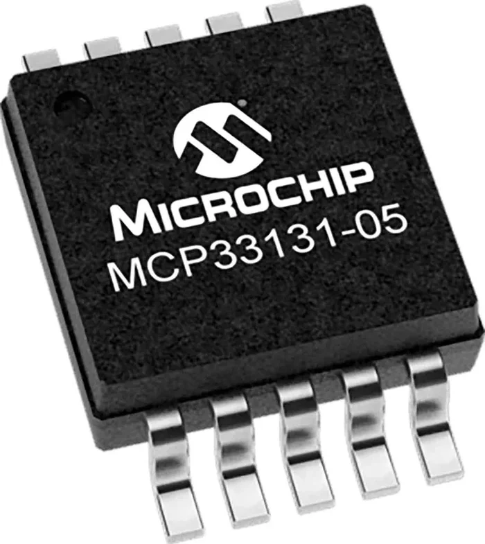 ADC, MCP33131-05-E/MS, 16 bits bits, 500ksps, 10 broches, MSOP
