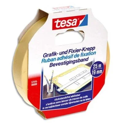 Adhésif de fixation crêpé Tesakrepp – 19 mm x 25 m