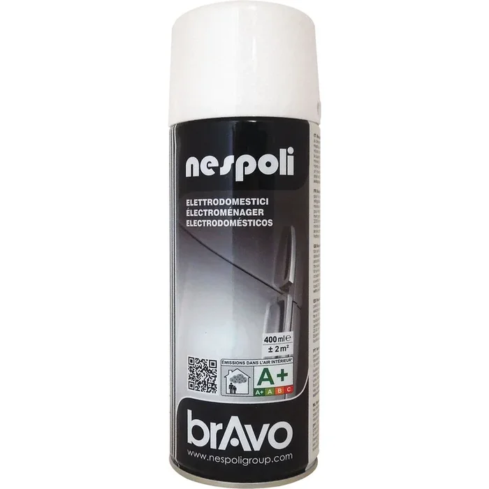 Aérosol de peinture acrylique spéciales électroménager couleur blanc 400 ml – NESPOLI – 180607