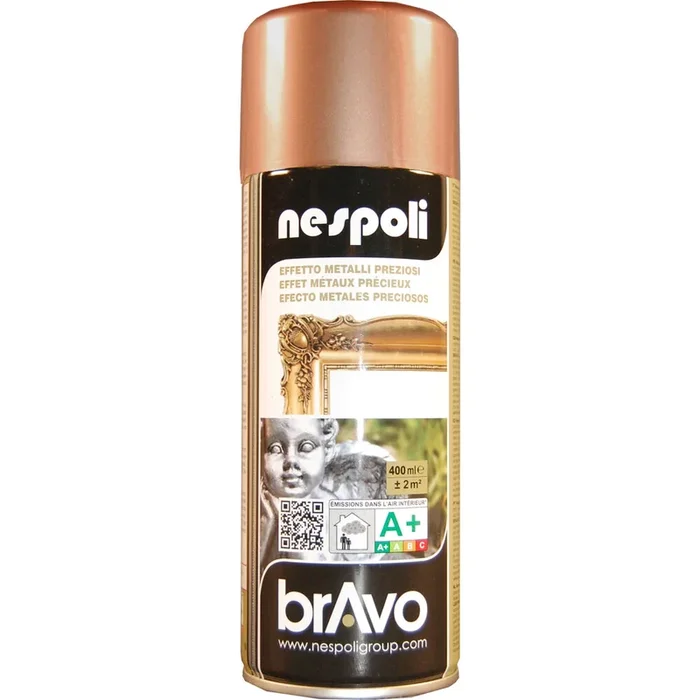 Aérosol de peinture alkyde à effet cuivre 400 ml – NESPOLI – 180026