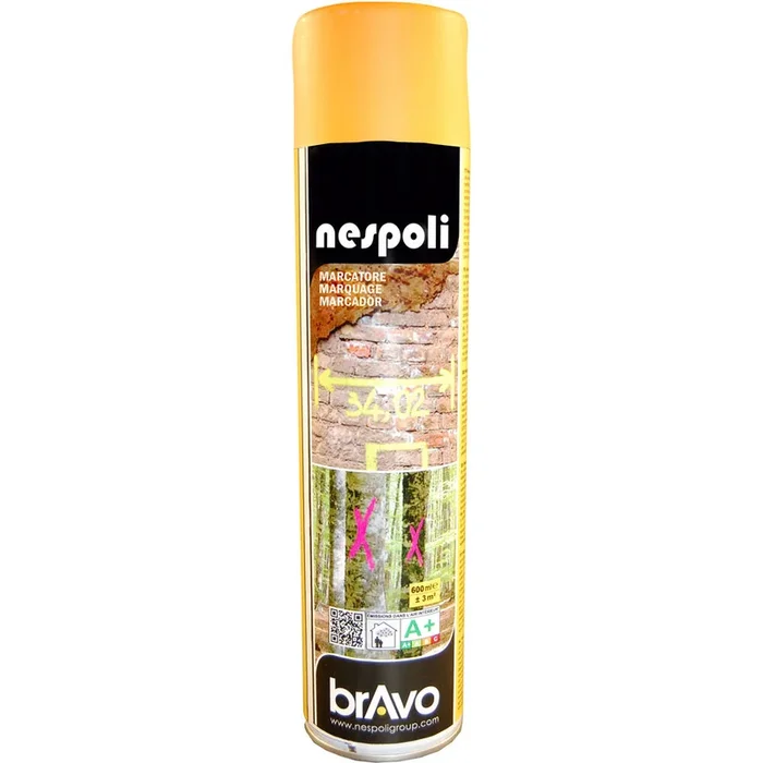 Aérosol de peinture marker orange fluo 500ml – NESPOLI – 182118