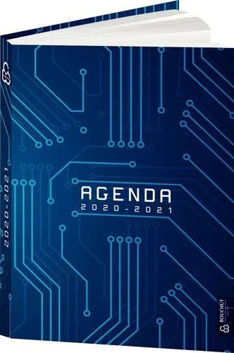 Agenda de poche techno bleu marine