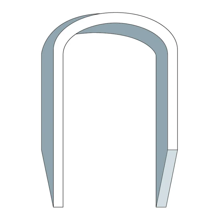 Agrafe câble diam 6mm, boite 5000 pièces, long 14mm