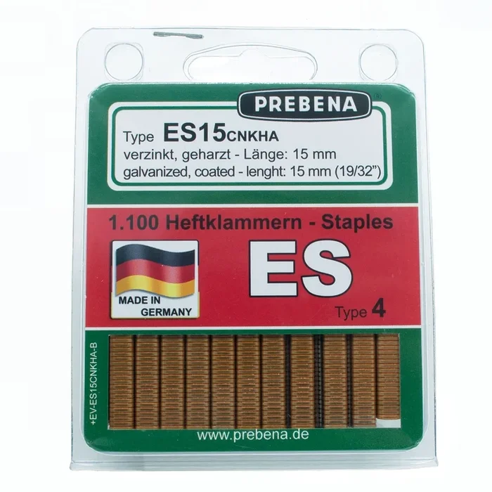 Agrafes Prebena sous blister ES15CNKHA-B