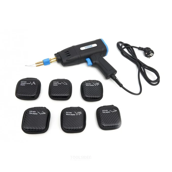 Agrafeuse à chaud professionnelle HBM 75 Watt, soudeuse plastique, kit de réparation de pare-chocs