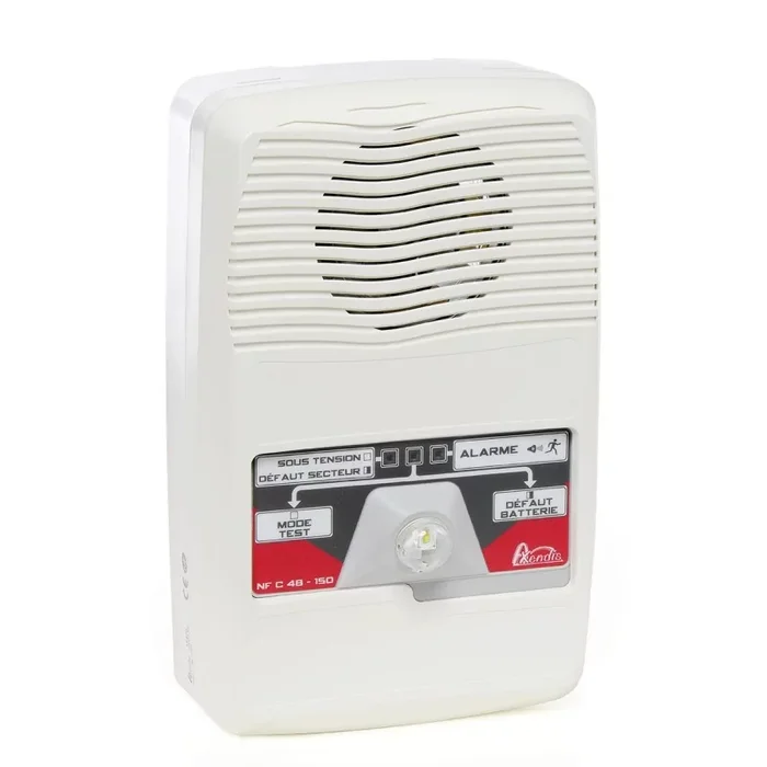 Alarme incendie type 3 BAAS MA ( Marche/Arrêt + Son NF S 32-001 + Flash)