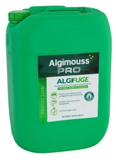 ALGIFUGE – 30 LITRES – Imperméabilisant toitures, murs, façades ALGIMOUSS – 047003
