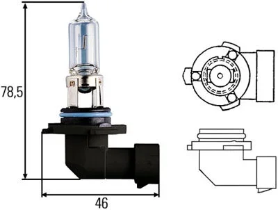 Ampoule hb3 12v 60w culot p20d BUISARD – 725355