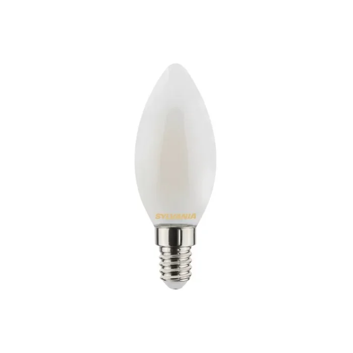 Ampoule LED Toledo Retro flamme satine 4.5W 470lm E14 – Sylvania – 827 Blanc chaud