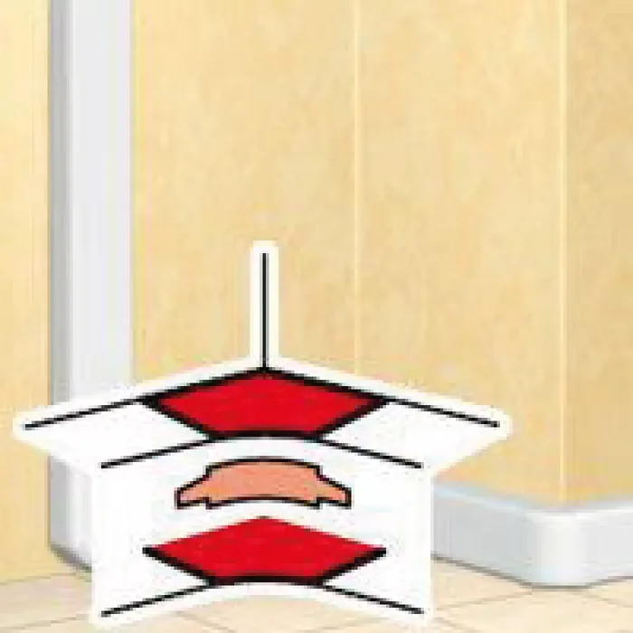 Angle intérieur pour goulotte DLP monobloc H50-L105 – blanc