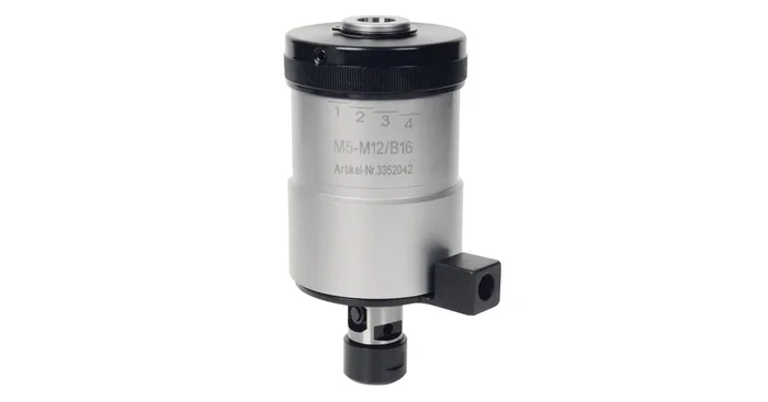 Appareil à tarauder réversible à réglage de couple par friction avec raccord B16 pour tarauds machine de M5 à M12 Optimum