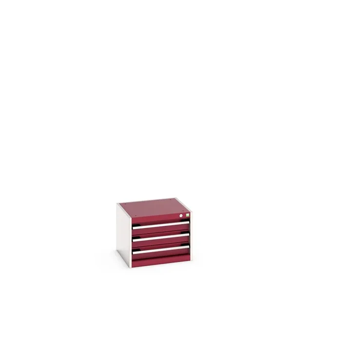 Armoire 3 tiroirs Bott, 400mm x 525mm x 525mm