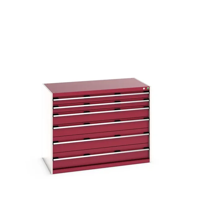 Armoire 6 tiroirs Bott, 1000mm x 750mm x 1300mm