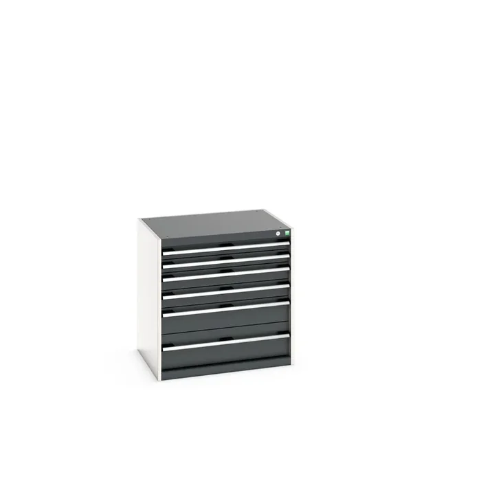 Armoire 6 tiroirs Bott, 800mm x 650mm x 800mm